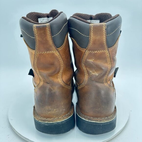 Danner Quarry USA 8" Alloy Toe Men Size 9.5 Brown Leather Waterproof Work Boot - Picture 5 of 13